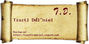 Tisztl Dániel névjegykártya