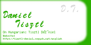daniel tisztl business card